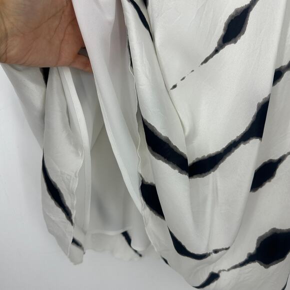 ATM Anthony Thomas Melillo skirt Tie-dye Silk Charmuese Stripe Slip - Picture 3 of 9